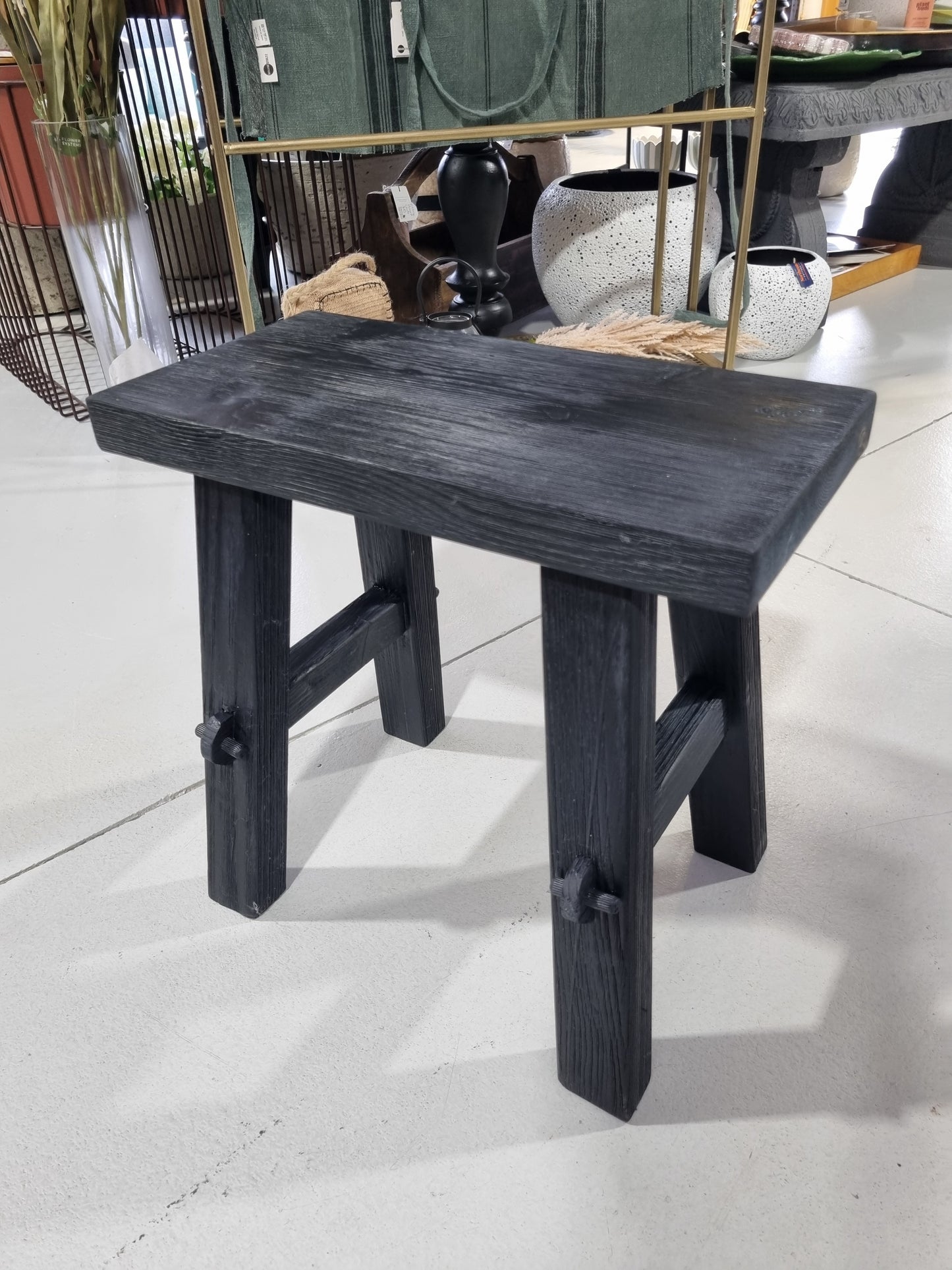Reclaimed Small Bench Stool