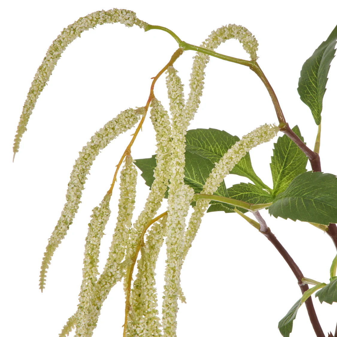 Faux Hanging Amaranthus Spray Cream