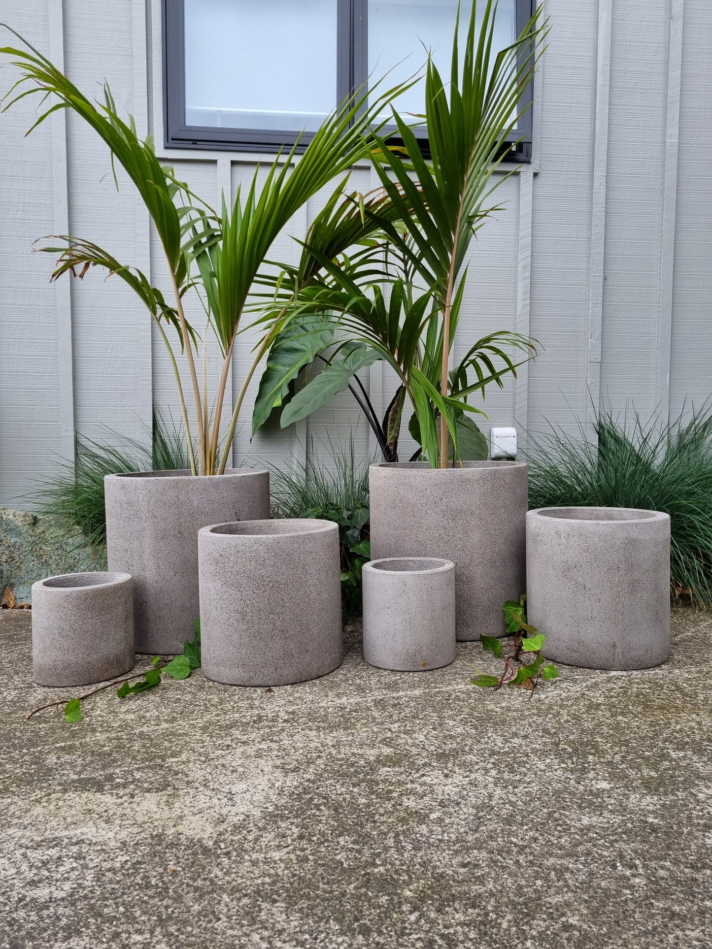 Riverstone Cylinder Pots