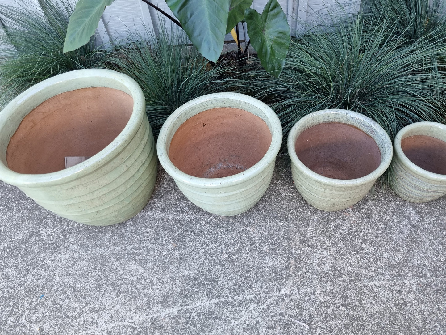 Roll Top Pots - Smooth Green