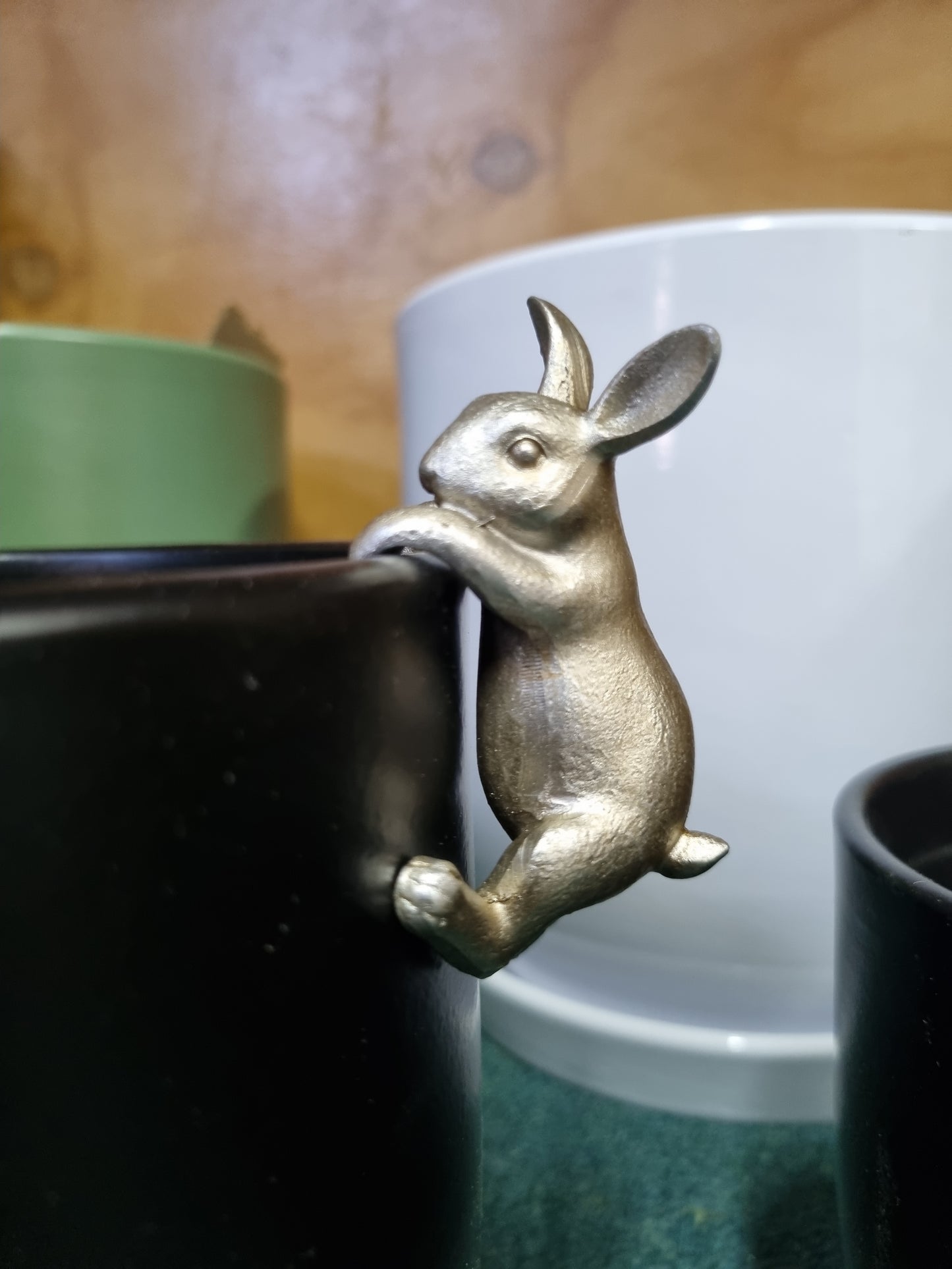 Rabbit Pot Ornament - Nickle