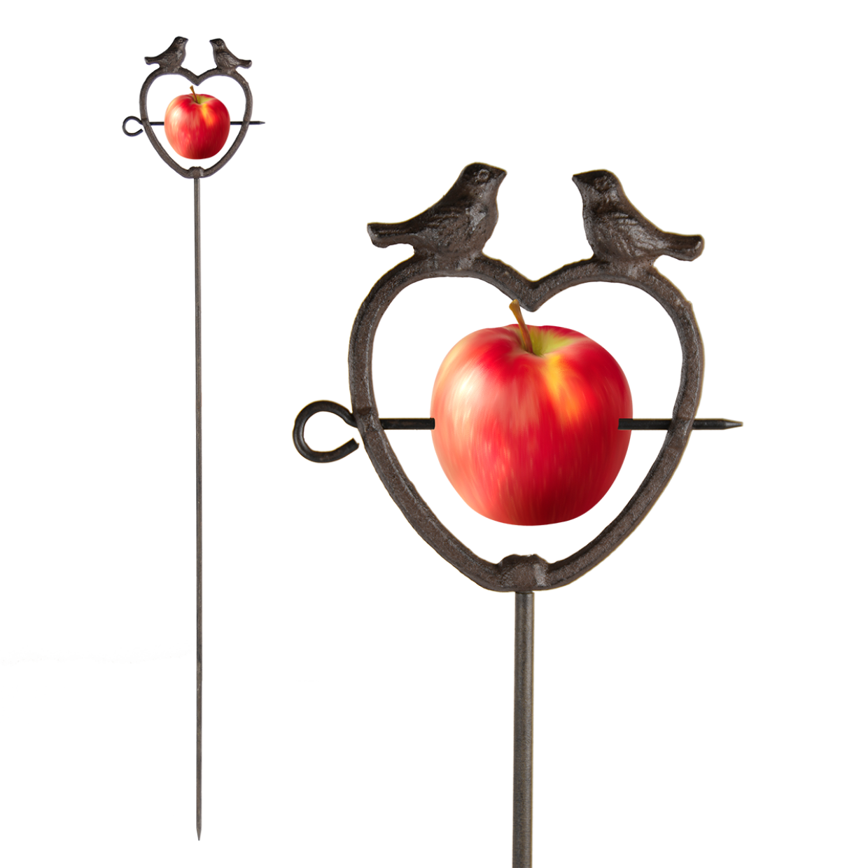 Heart Bird Feeder on Stick