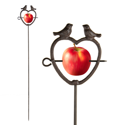 Heart Bird Feeder on Stick